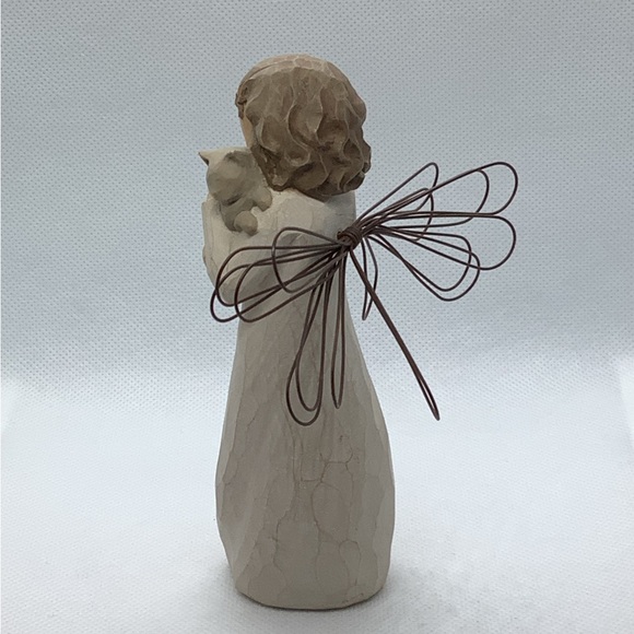 Willow Tree With Affection Angel Cat Figurine 2003 Demdaco Kitten Susan Lordi 5” - Picture 3 of 9